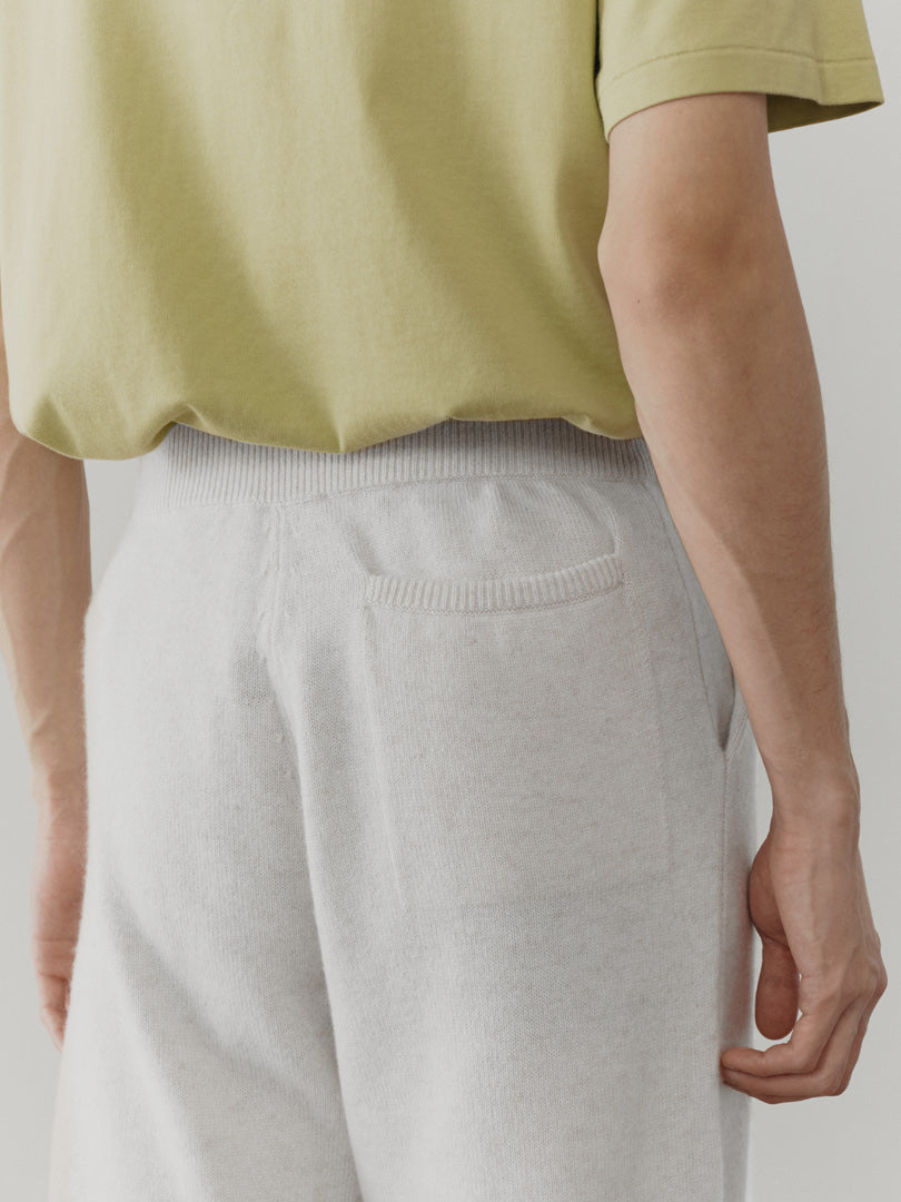 Mens Bare Undyed Cashmere Knitted Lounge Pants| Begg x Co