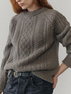 Womens Isla Cashmere Knitted Sweater Stag Brown| Begg x Co