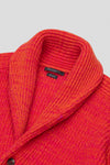 Mens Surfer Knitted Cashmere Cardigan Pink Sunset - Begg x Co