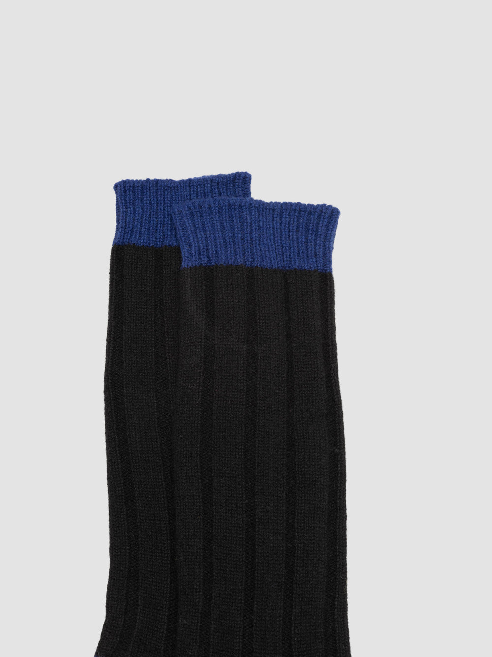 Womens Tipped Cashmere Socks Black Sapphire | Begg x Co