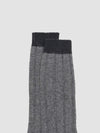 Womens Tipped Cashmere Socks Siberian Grey | Begg x Co