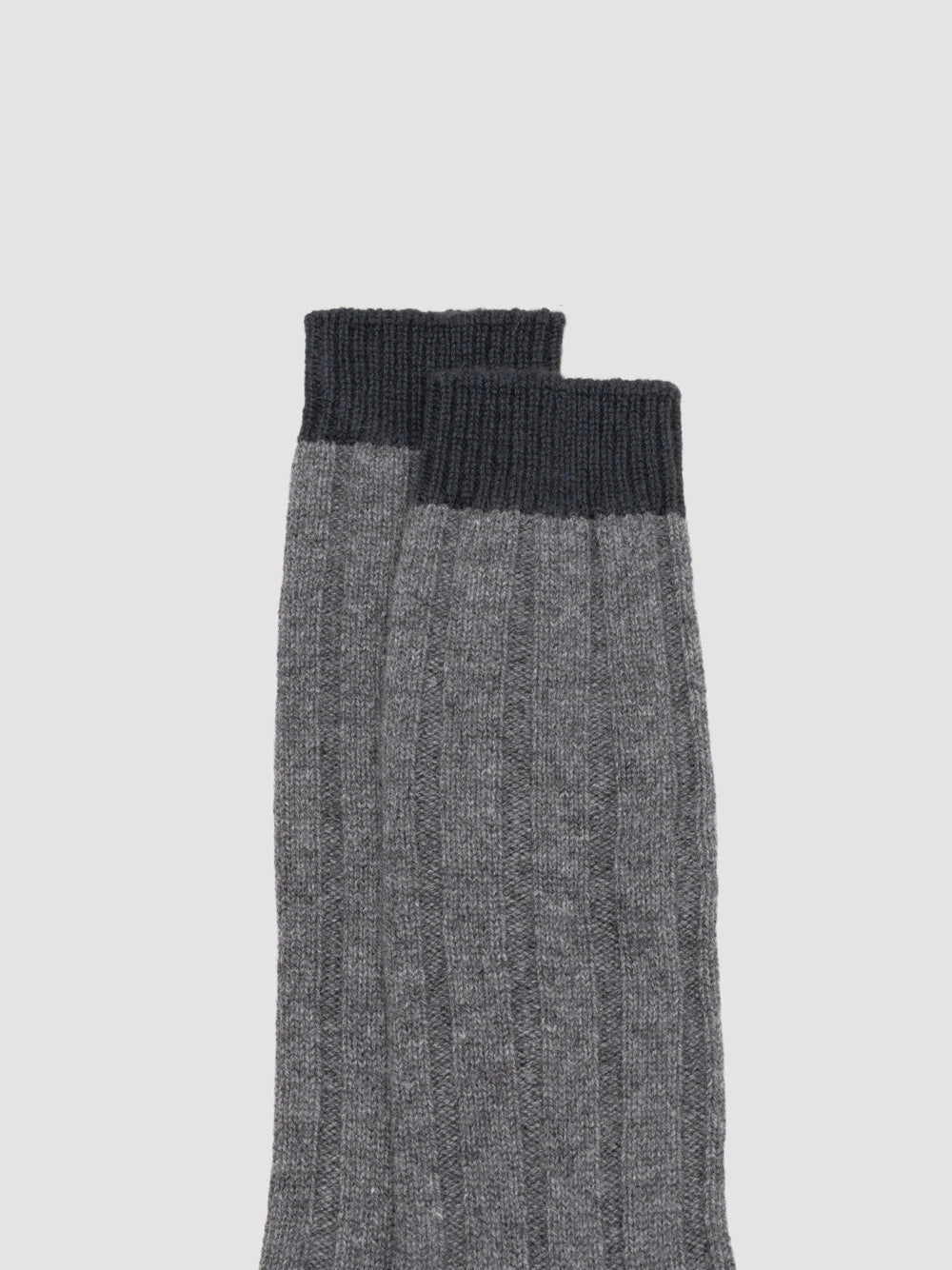 Mens Tipped Cashmere Socks Siberian Grey | Begg x Co