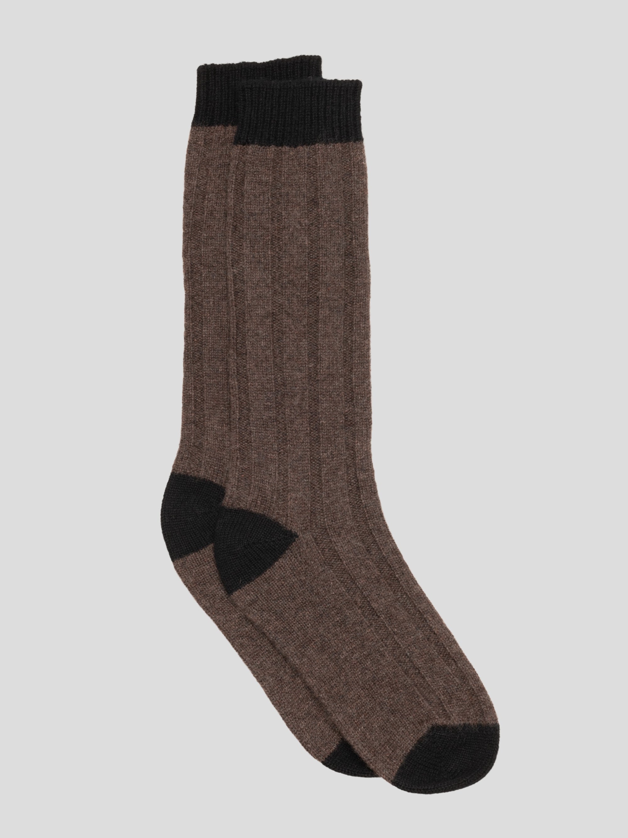 Womens Tipped Cashmere Socks Undergrowth | Begg x Co