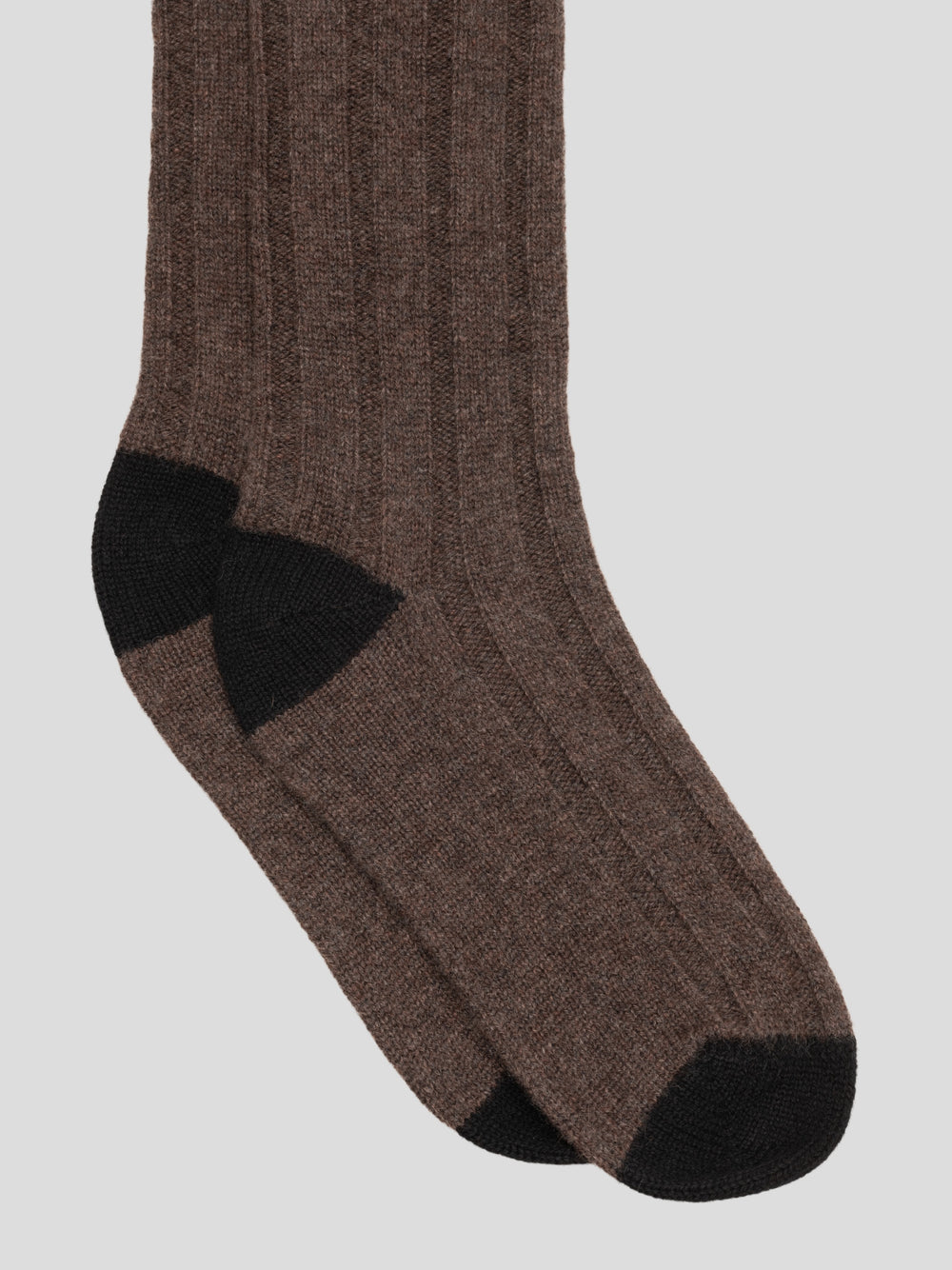 Womens Tipped Cashmere Socks Undergrowth | Begg x Co