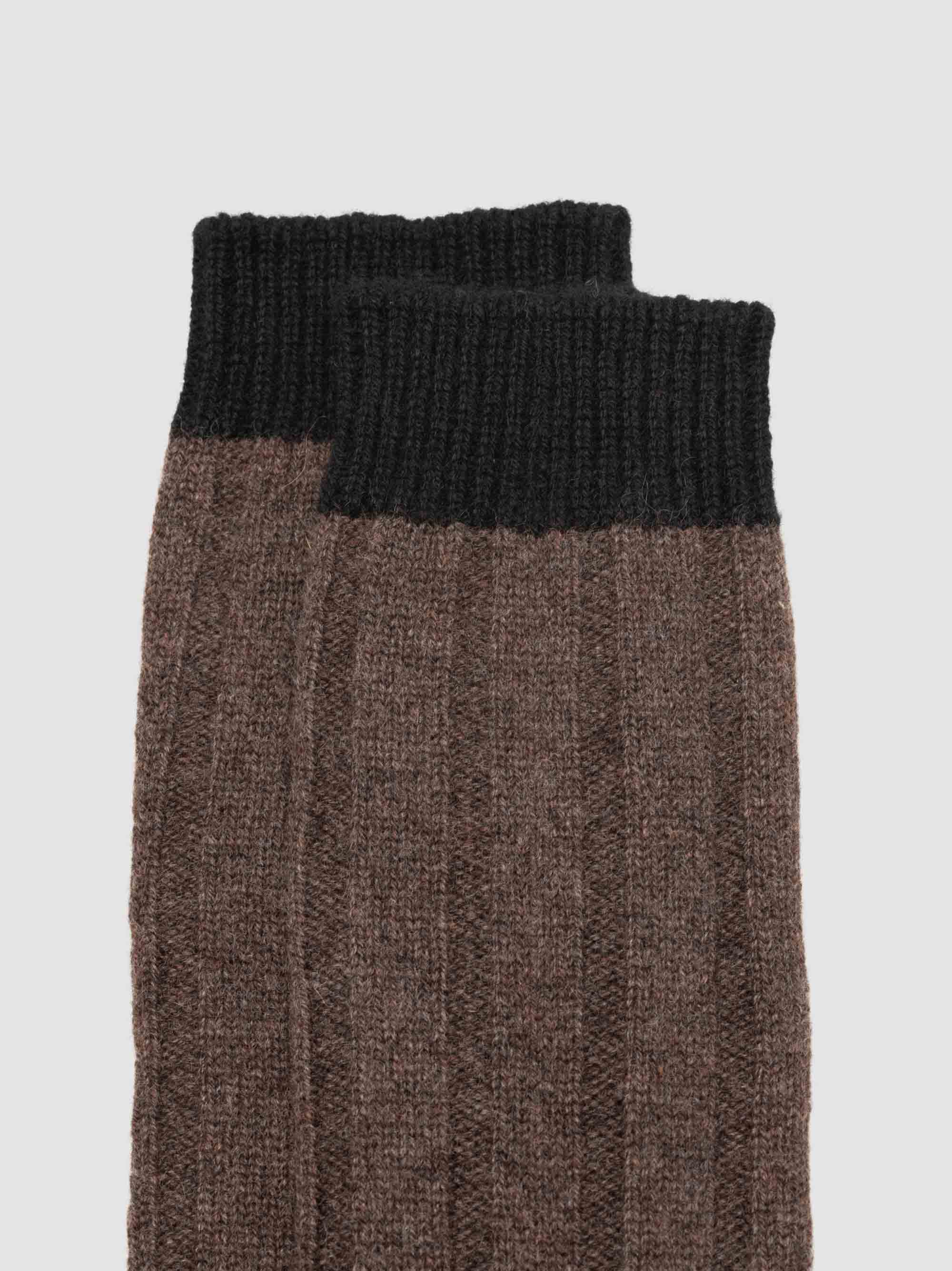 Mens Tipped Cashmere Socks Undergrowth | Begg x Co