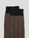 Womens Tipped Cashmere Socks Undergrowth | Begg x Co