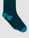 Mens Tipped Cashmere Socks Aqua Green | Begg x Co