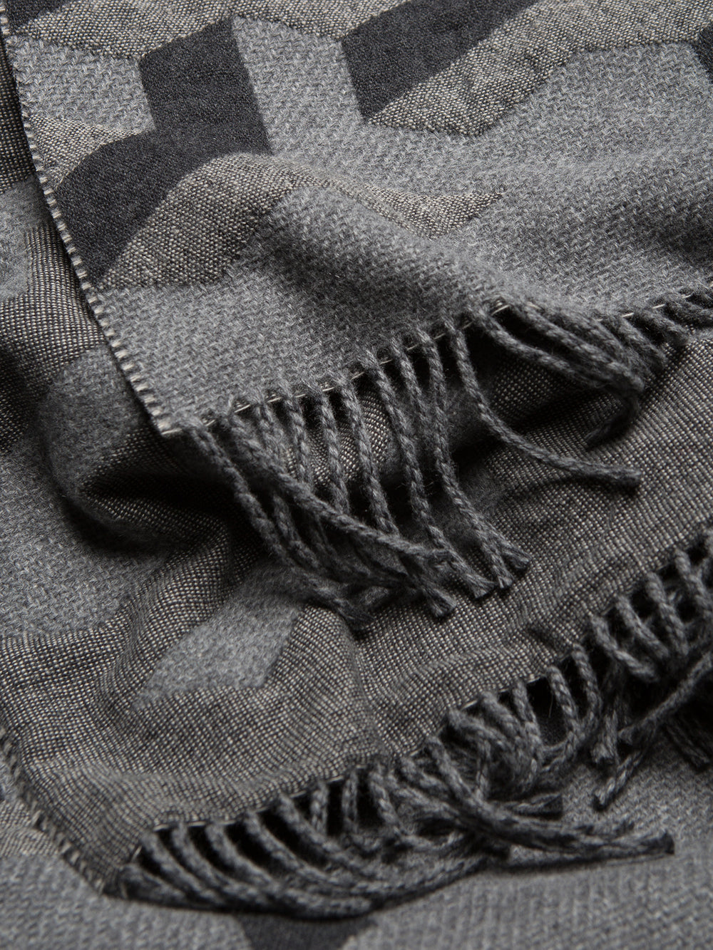 Triolux Sivill Lamsbwool Cashmere Throw Monochrome | Begg x Co