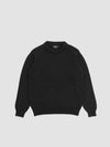 Mens Tweedy Cashmere Crew Neck Sweater Indigo Marl | Begg x Co