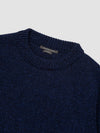 Mens Tweedy Cashmere Crew Neck Sweater Indigo Marl | Begg x Co