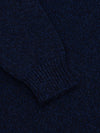 Mens Tweedy Cashmere Crew Neck Sweater Indigo Marl | Begg x Co