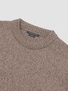 Mens Tweedy Cashmere Crew Neck Sweater Pebble Marl | Begg x Co