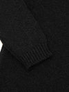 Mens Tweedy Cashmere Roll Neck Sweater Black Smoke | Begg x Co