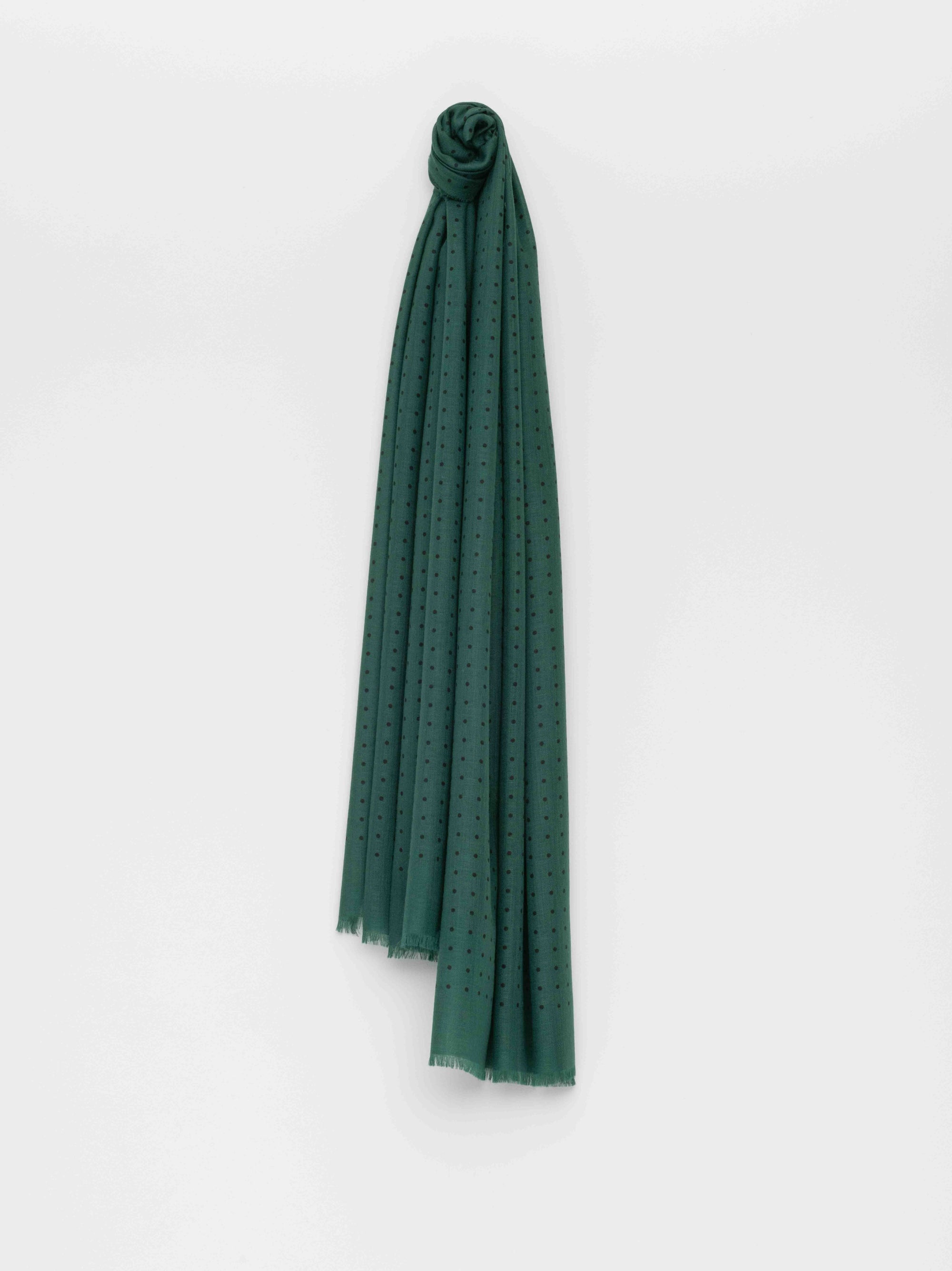 Women's Wispy Hanover Cashmere Scarf Green Black | Begg x Co