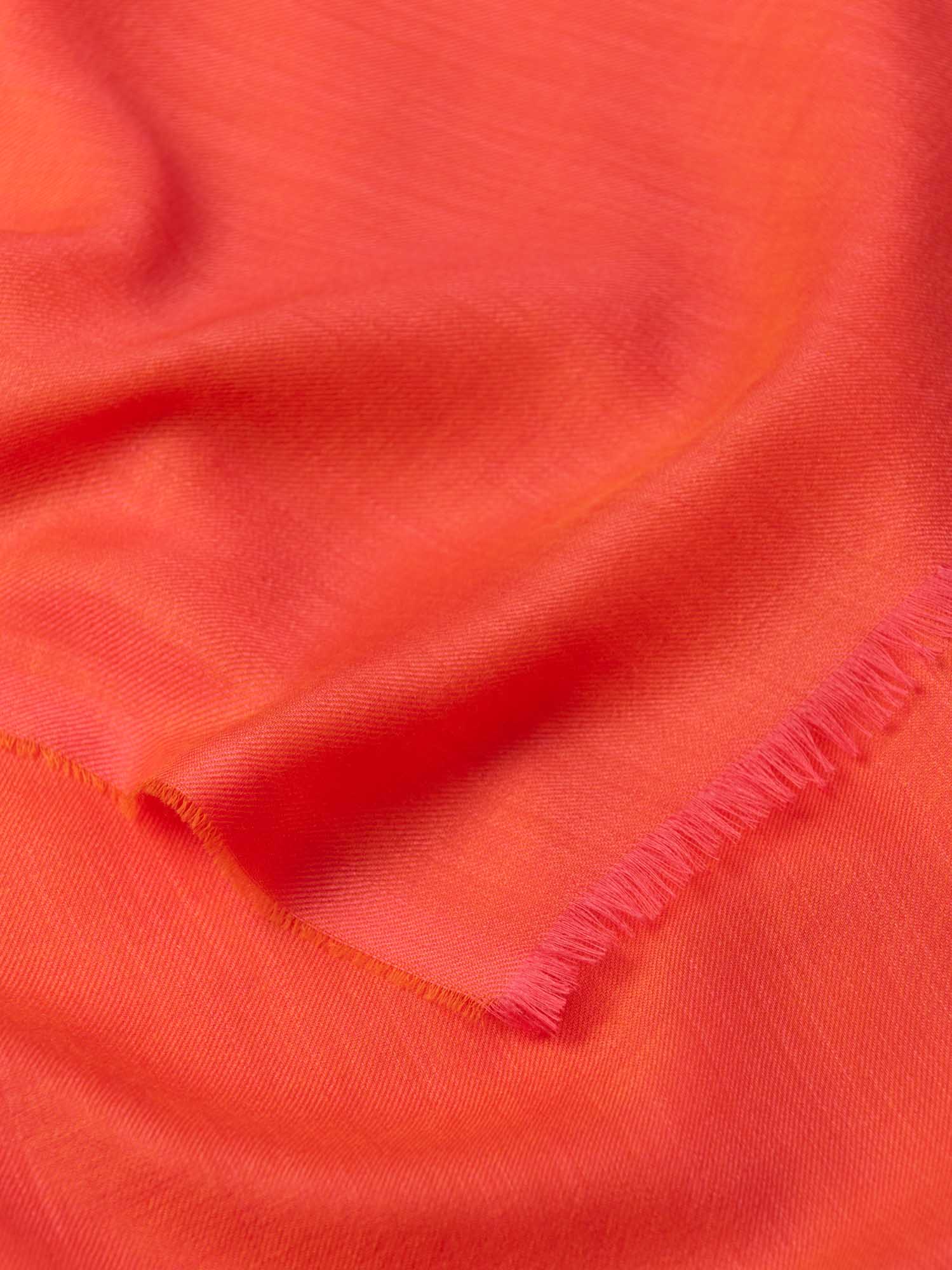 Women's Wispy Lightweight Cashmere Scarf Blood Orange - Begg x Co