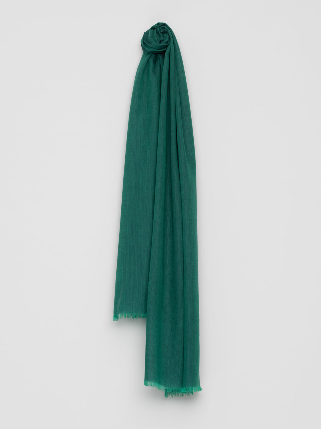 Women's Wispy Lightweight Cashmere Scarf Bottle Green - Begg x Co