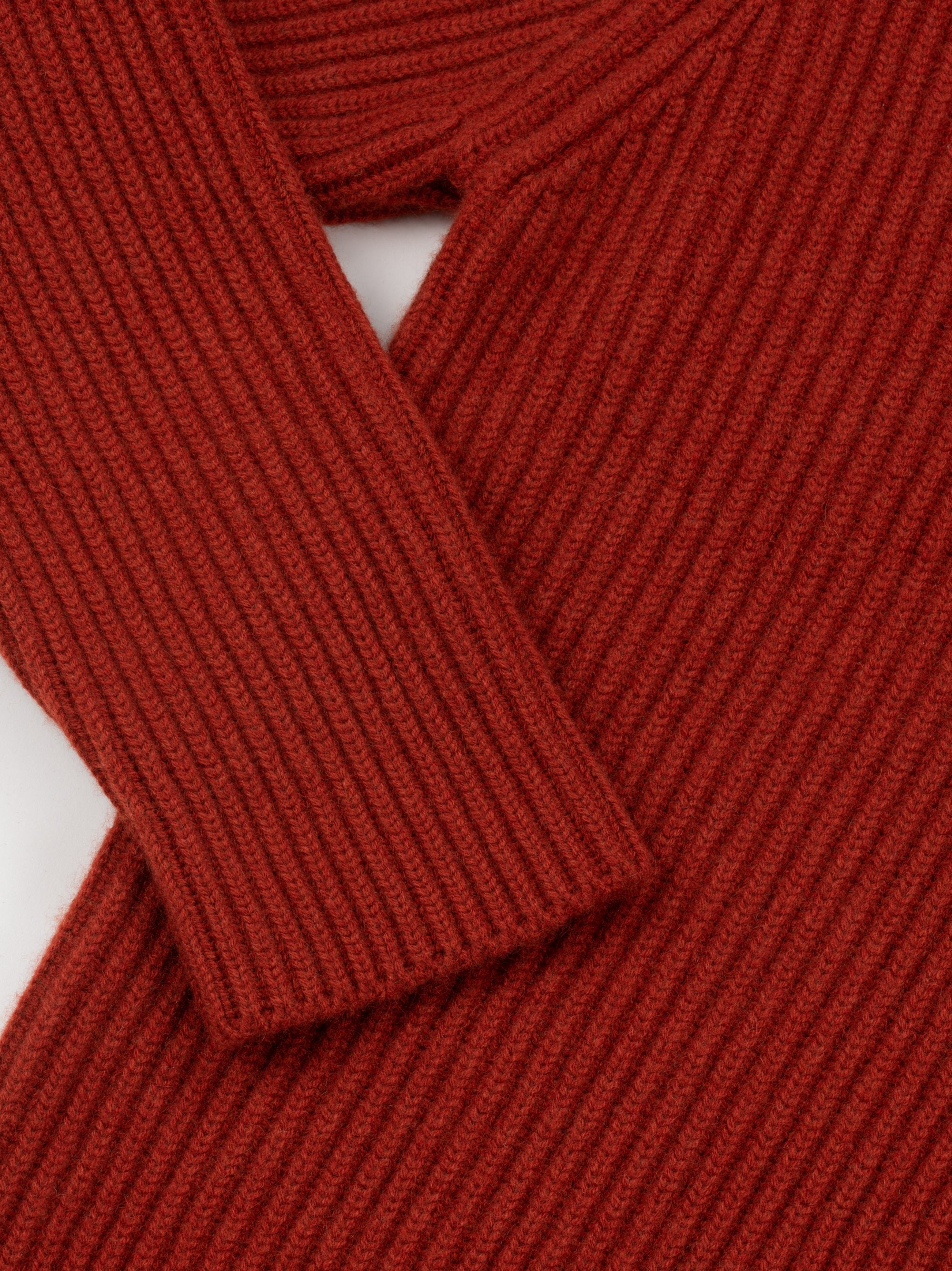 Men's Yacht Cashmere Cardigan Paprika | Begg x Co